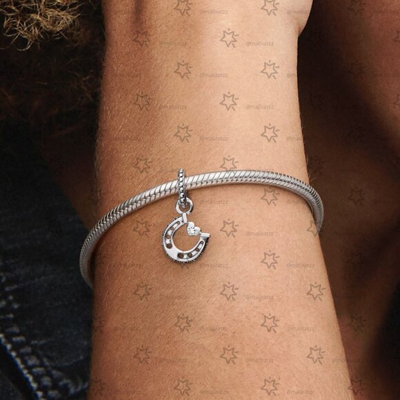 Pandora Good Luck Horseshoe Dangle Charm - Picture 5 of 6